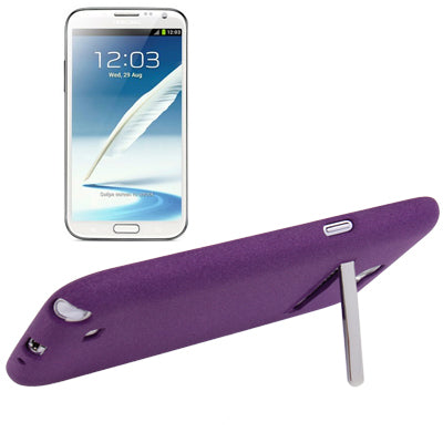 Pure Color Frosted TPU Protection Case with Holder for Galaxy Note II / N7100