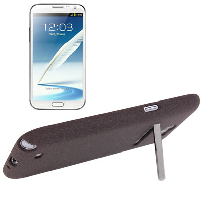 Pure Color Frosted TPU Protection Case with Holder for Galaxy Note II / N7100