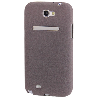 Pure Color Frosted TPU Protection Case with Holder for Galaxy Note II / N7100