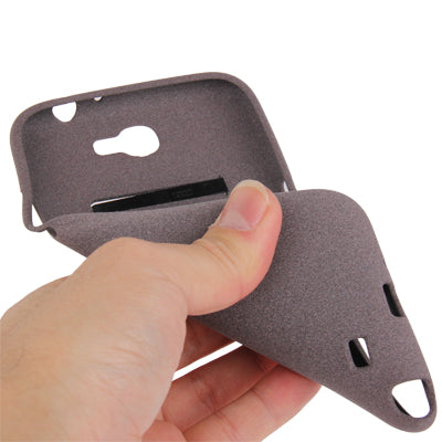 Pure Color Frosted TPU Protection Case with Holder for Galaxy Note II / N7100