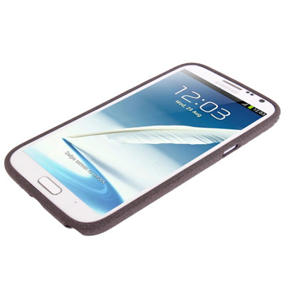 Pure Color Frosted TPU Protection Case with Holder for Galaxy Note II / N7100