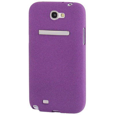Pure Color Frosted TPU Protection Case with Holder for Galaxy Note II / N7100