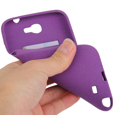 Pure Color Frosted TPU Protection Case with Holder for Galaxy Note II / N7100