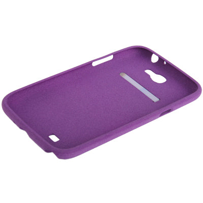 Pure Color Frosted TPU Protection Case with Holder for Galaxy Note II / N7100