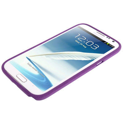Pure Color Frosted TPU Protection Case with Holder for Galaxy Note II / N7100