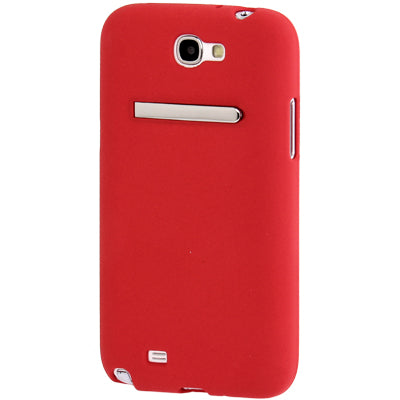 Pure Color Frosted TPU Protection Case with Holder for Galaxy Note II / N7100