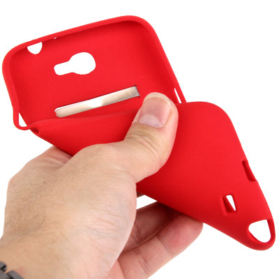 Pure Color Frosted TPU Protection Case with Holder for Galaxy Note II / N7100