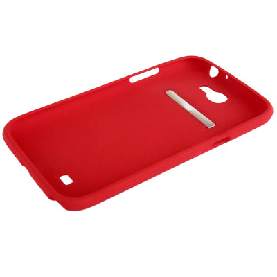 Pure Color Frosted TPU Protection Case with Holder for Galaxy Note II / N7100