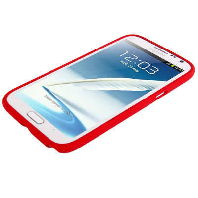 Pure Color Frosted TPU Protection Case with Holder for Galaxy Note II / N7100