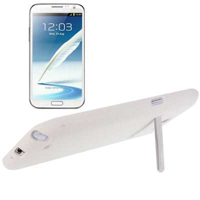 Pure Color Frosted TPU Protection Case with Holder for Galaxy Note II / N7100