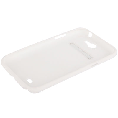 Pure Color Frosted TPU Protection Case with Holder for Galaxy Note II / N7100