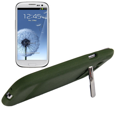Pure Color Frosted TPU Protection Case with Holder for Galaxy SIII / i9300
