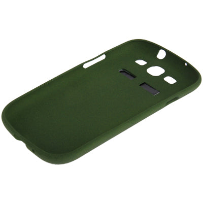 Pure Color Frosted TPU Protection Case with Holder for Galaxy SIII / i9300