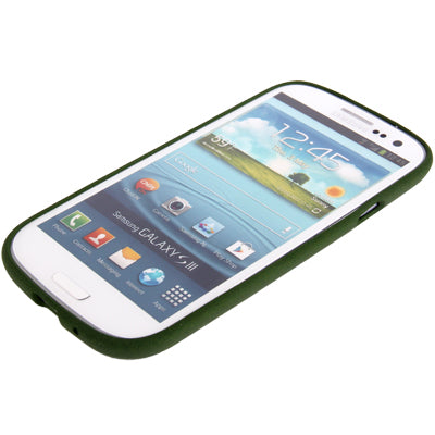 Pure Color Frosted TPU Protection Case with Holder for Galaxy SIII / i9300