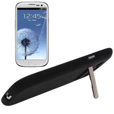 Pure Color Frosted TPU Protection Case with Holder for Galaxy SIII / i9300