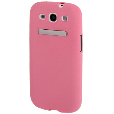 Pure Color Frosted TPU Protection Case with Holder for Galaxy SIII / i9300