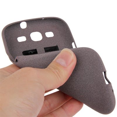Pure Color Frosted TPU Protection Case with Holder for Galaxy SIII / i9300