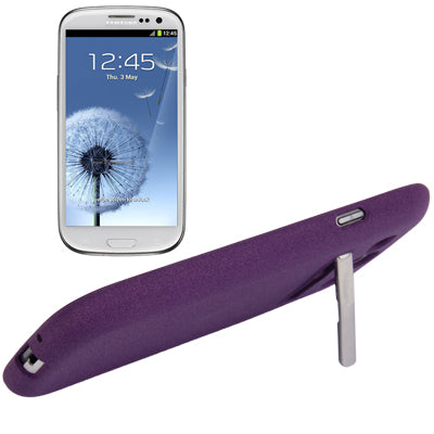 Pure Color Frosted TPU Protection Case with Holder for Galaxy SIII / i9300