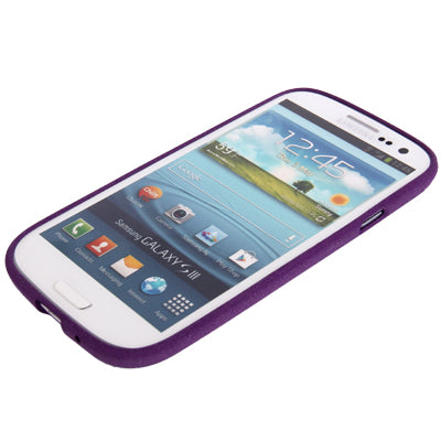 Pure Color Frosted TPU Protection Case with Holder for Galaxy SIII / i9300