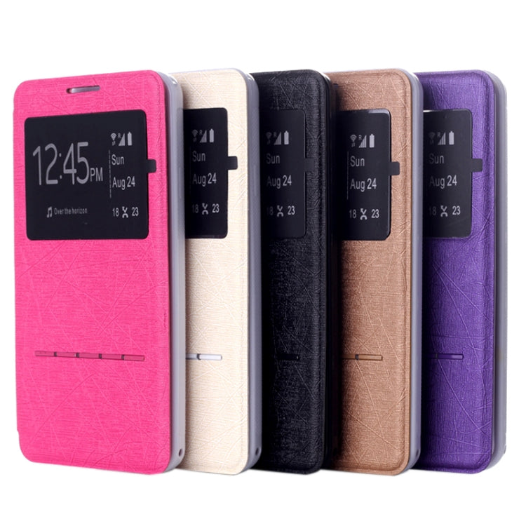 Hairline Texture Leather Case with Call Display ID & Holder for Galaxy Note III / N9000