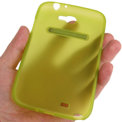 Translucent Smooth Anti-scratch TPU Case with Holder for Galaxy Note II / N7100