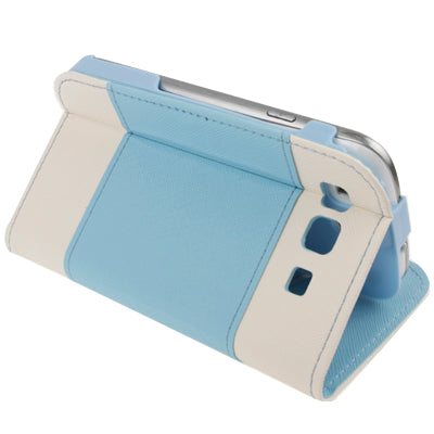 Cross Texture Horizontal Flip Leather Case with Credit Card Slots & Holder for Galaxy SIII / i9300