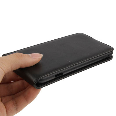 Vertical Flip Soft Leather Case for Samsung Ativ S / i8750(Black)