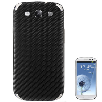 Carbon Fiber Skin Sticker for Galaxy SIII / i9300(Black)