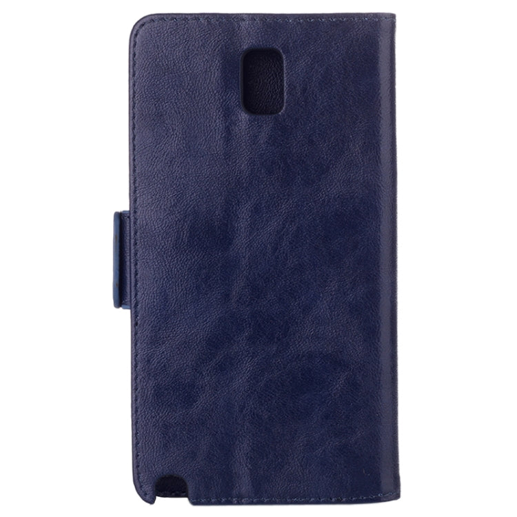 Oil Leather Case with Credit Card Slot & Holder for Galaxy Note III / N9000