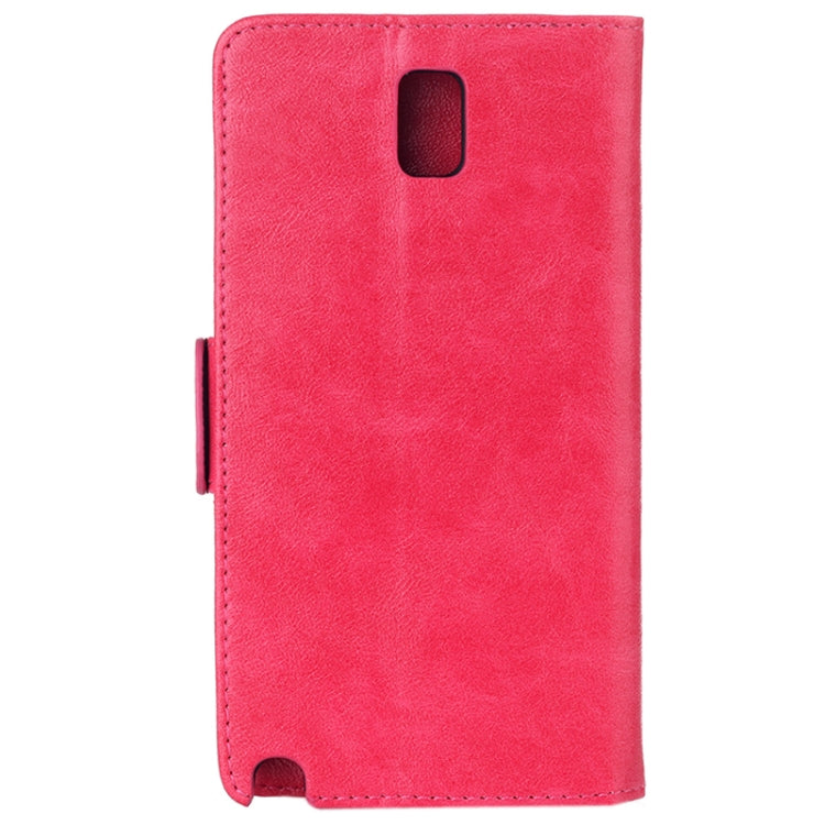 Oil Leather Case with Credit Card Slot & Holder for Galaxy Note III / N9000