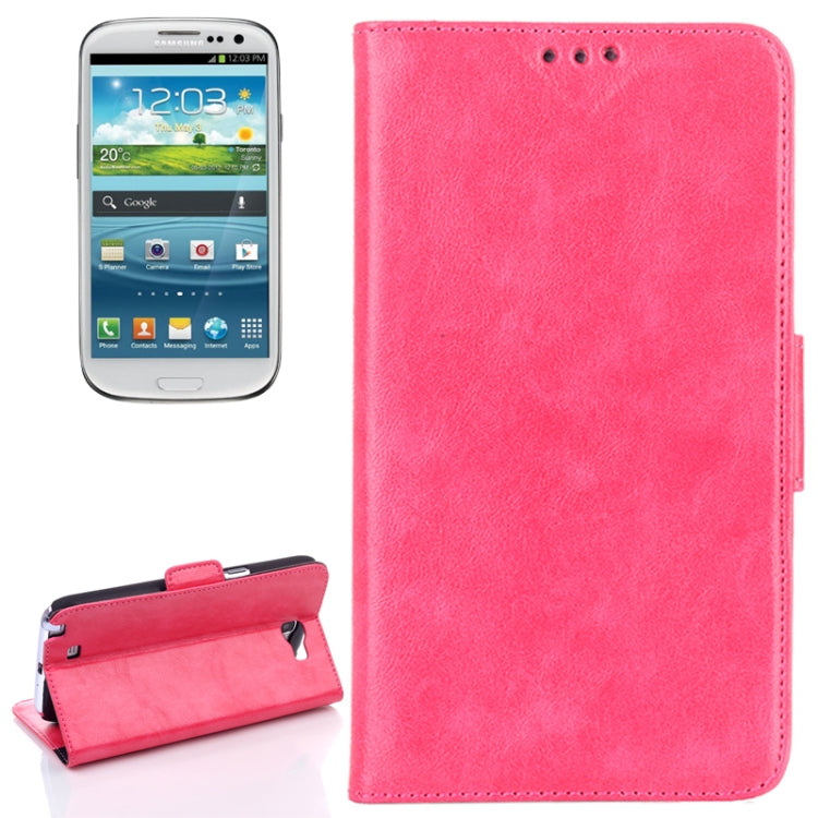 Oil Leather Case with Credit Card Slot & Holder for Galaxy Note II / N7100
