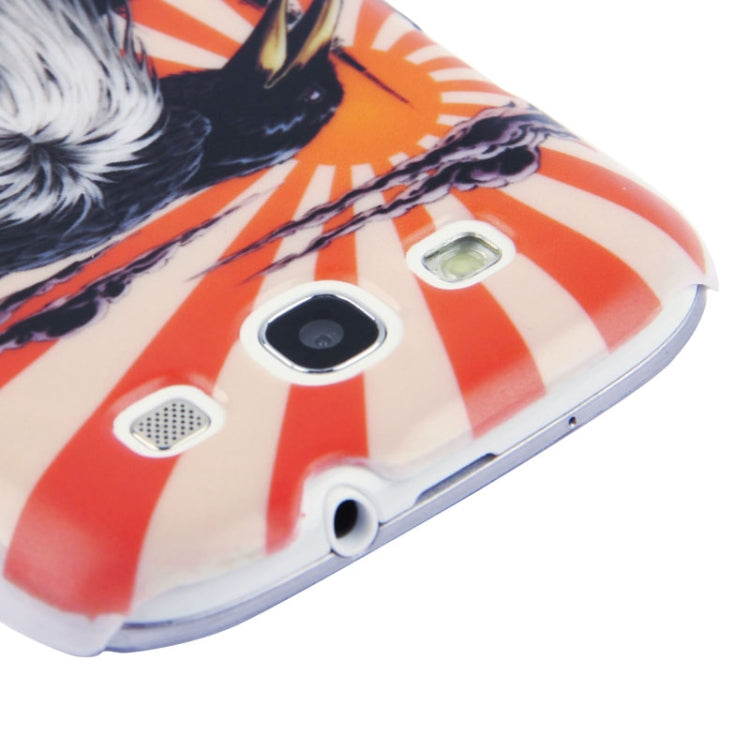 Crow Comic Pattern Plastic Case for Galaxy S III / i9300