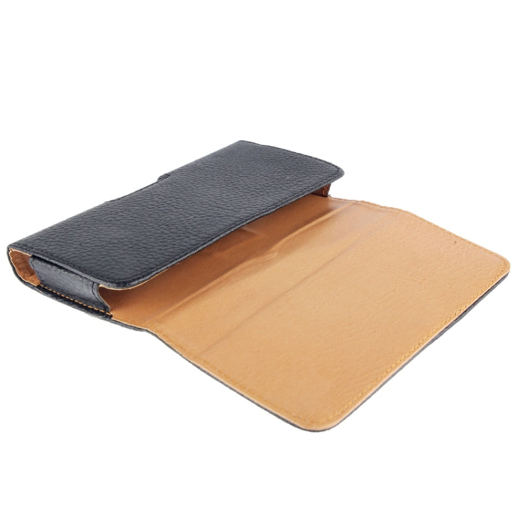 Wallet Style Litchi Texture Leather Case with Belt Clip for iPhone 6 & 6S, Galaxy S5 / G900(Black)