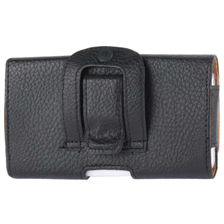 Wallet Style Litchi Texture Leather Case with Belt Clip for iPhone 6 & 6S, Galaxy S5 / G900(Black)