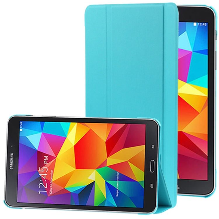 3-folding Litchi Texture Flip Leather Case with Holder for Galaxy Tab 4 8.0 / T330