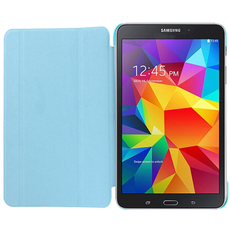 3-folding Litchi Texture Flip Leather Case with Holder for Galaxy Tab 4 8.0 / T330