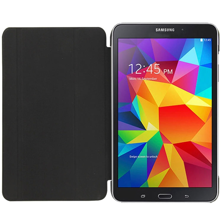 3-folding Litchi Texture Flip Leather Case with Holder for Galaxy Tab 4 8.0 / T330