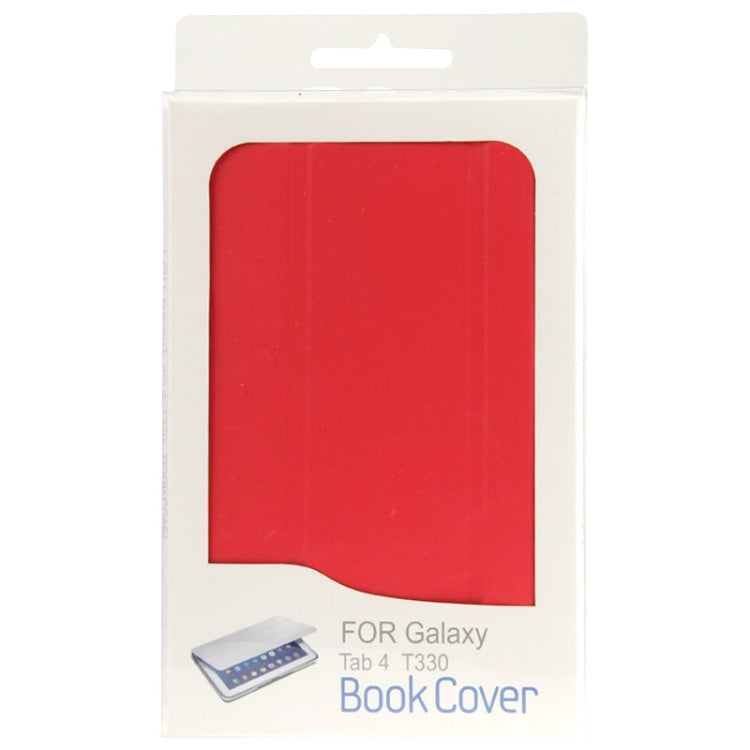 3-folding Litchi Texture Flip Leather Case with Holder for Galaxy Tab 4 8.0 / T330