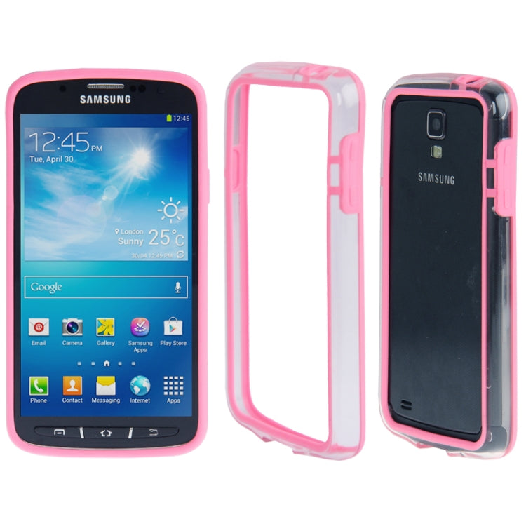 Transparent Plastic + TPU Bumper Frame for Galaxy S IV Active / i9295