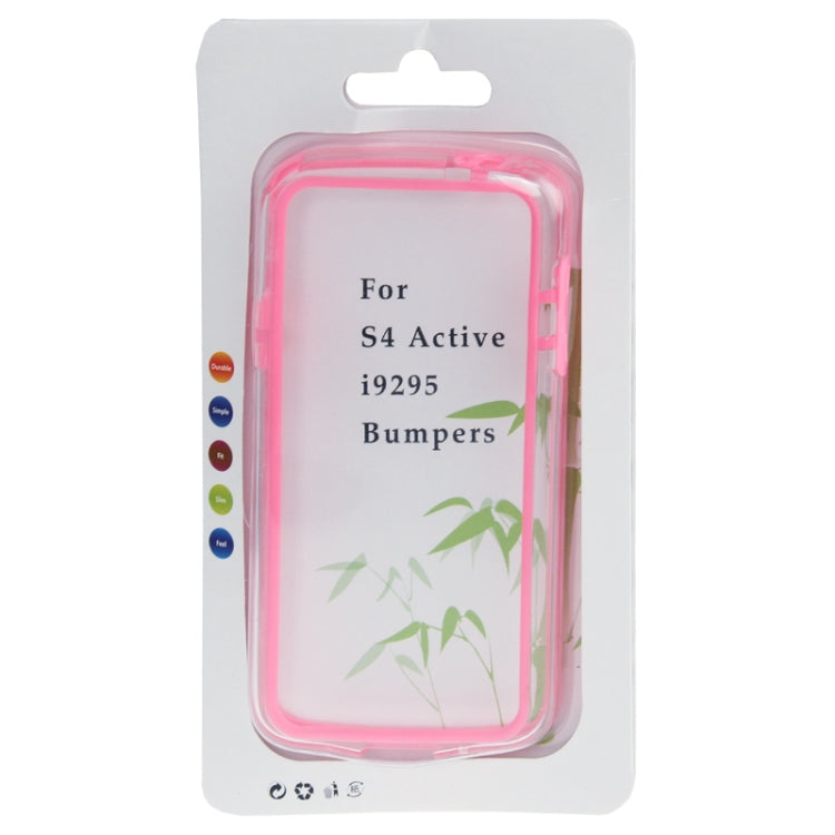 Transparent Plastic + TPU Bumper Frame for Galaxy S IV Active / i9295