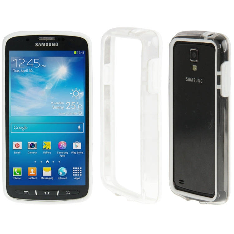 Transparent Plastic + TPU Bumper Frame for Galaxy S IV Active / i9295
