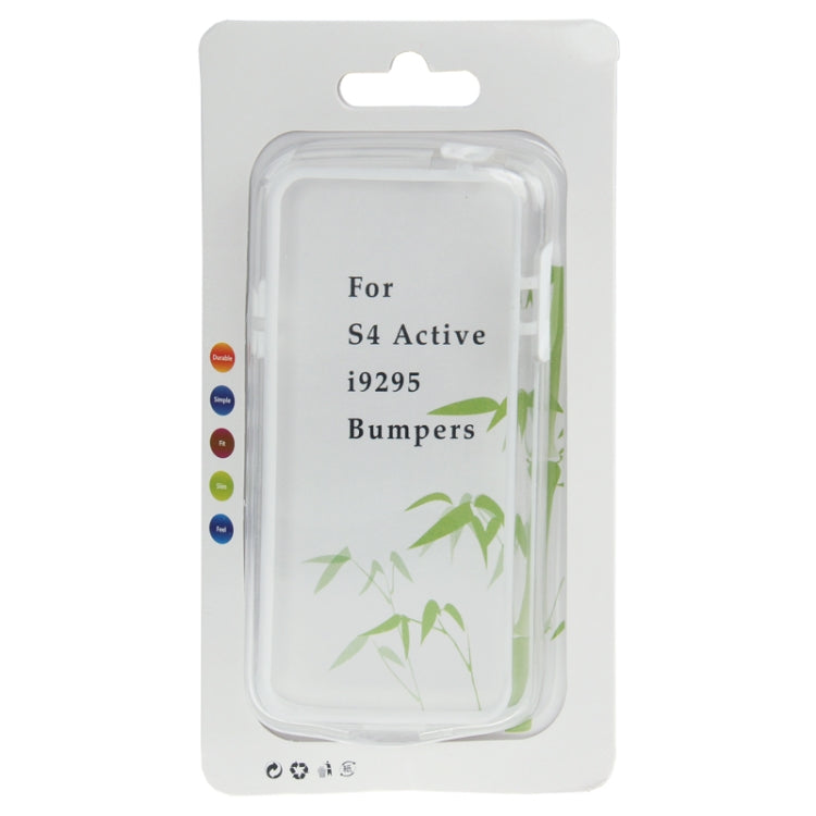 Transparent Plastic + TPU Bumper Frame for Galaxy S IV Active / i9295