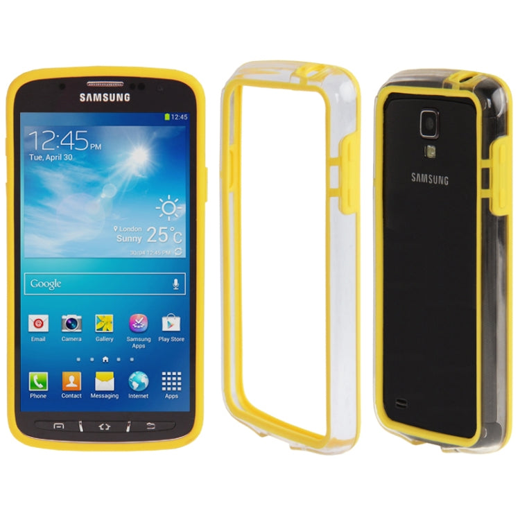 Transparent Plastic + TPU Bumper Frame for Galaxy S IV Active / i9295