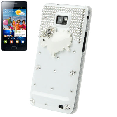 Sheep Style Handmade Diamond Encrusted Shell for Galaxy S II / i9100