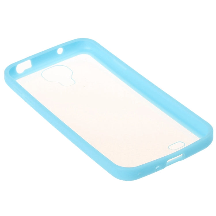 Transparent Plastic + TPU Frame Case for Galaxy S IV / i9500