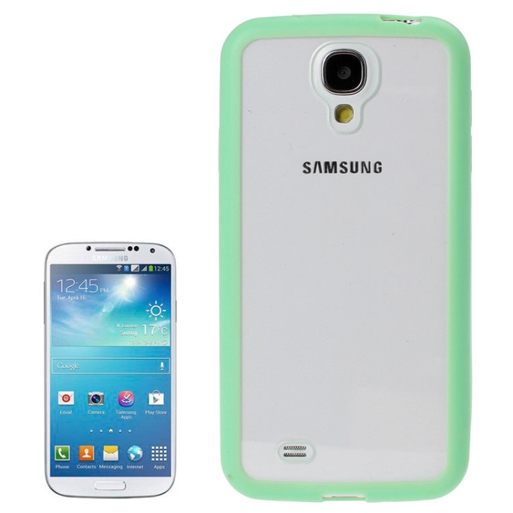 Transparent Plastic + TPU Frame Case for Galaxy S IV / i9500