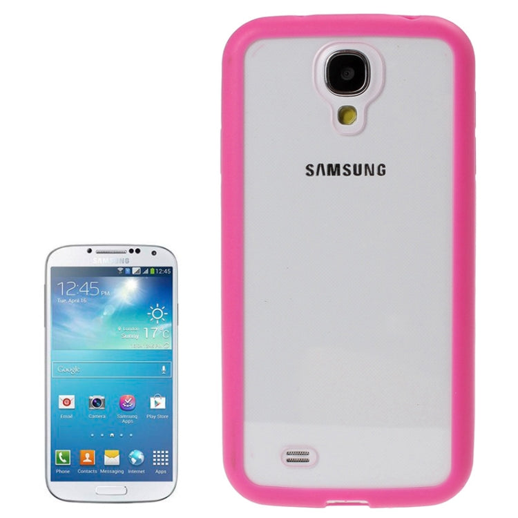 Transparent Plastic + TPU Frame Case for Galaxy S IV / i9500