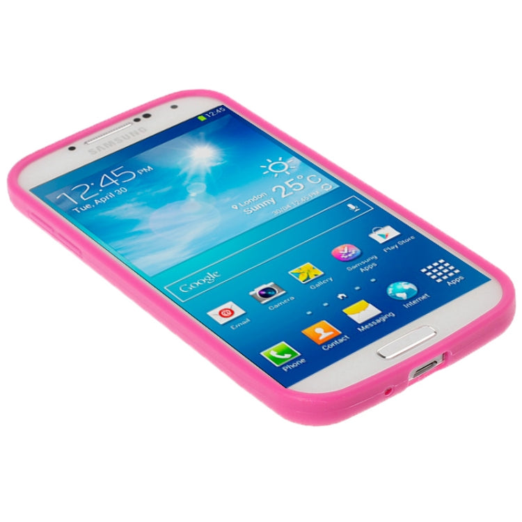 Transparent Plastic + TPU Frame Case for Galaxy S IV / i9500