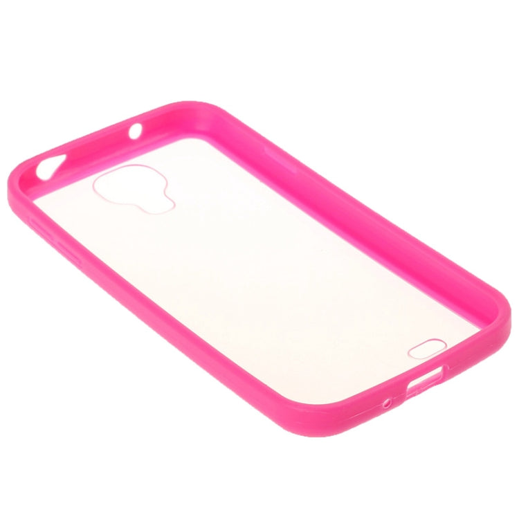 Transparent Plastic + TPU Frame Case for Galaxy S IV / i9500