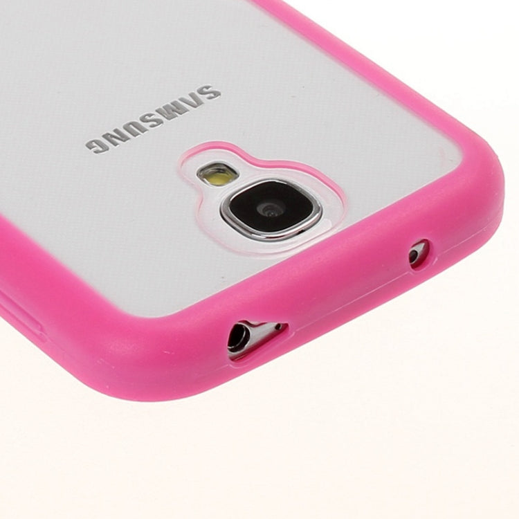 Transparent Plastic + TPU Frame Case for Galaxy S IV / i9500